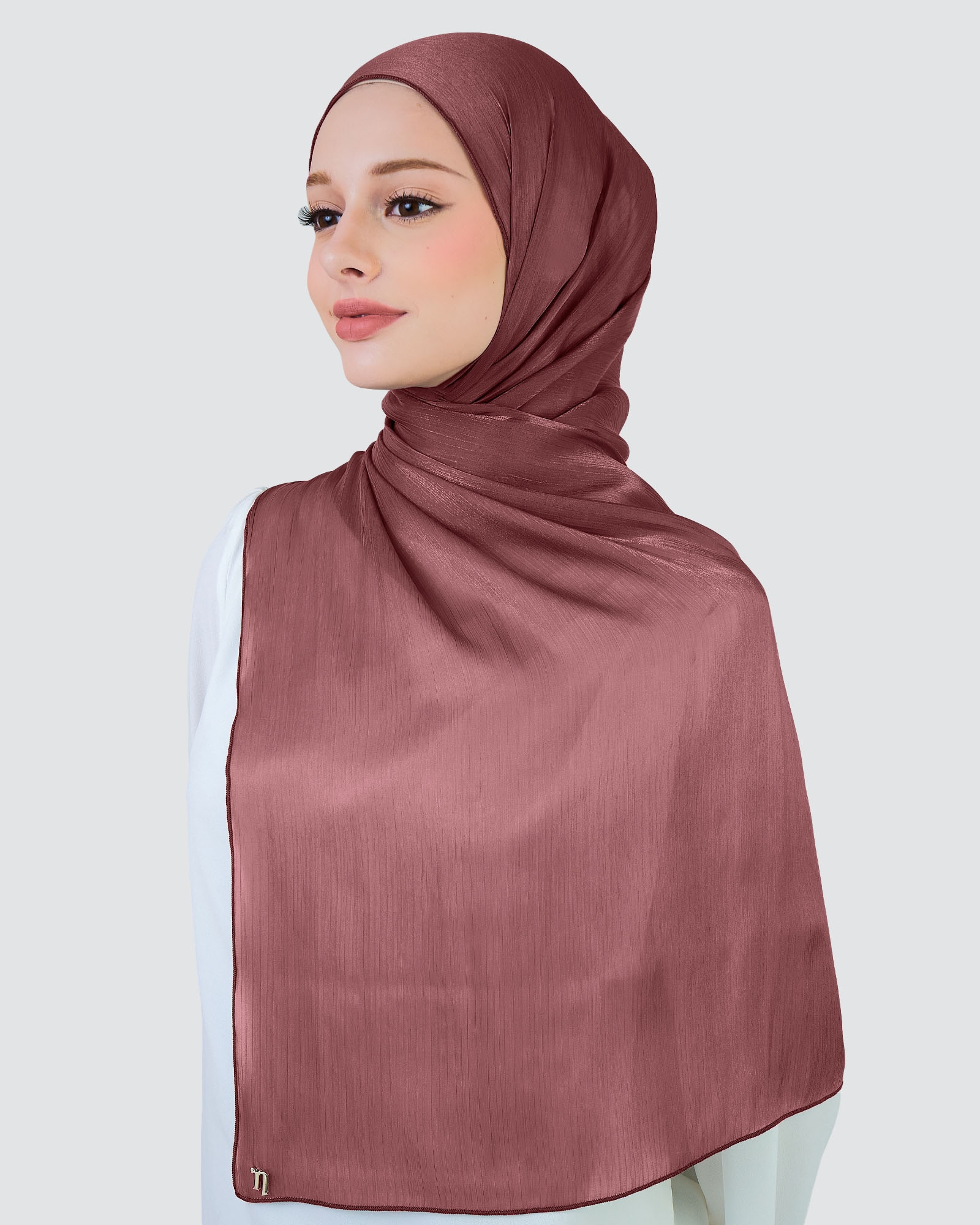 ALAIA CHIFFON SHAWL - ROSE DUST