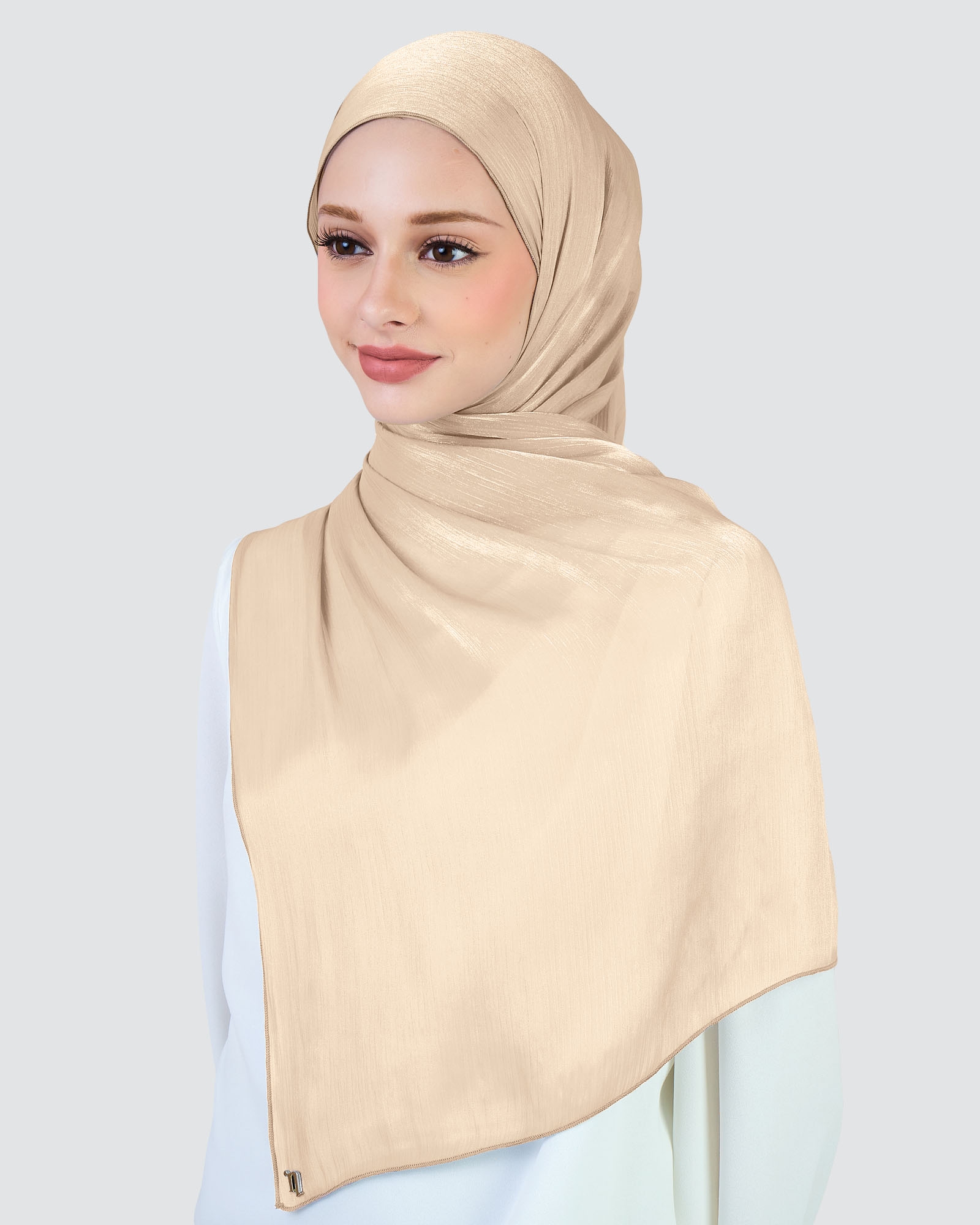 ALAIA CHIFFON SHAWL - SAND
