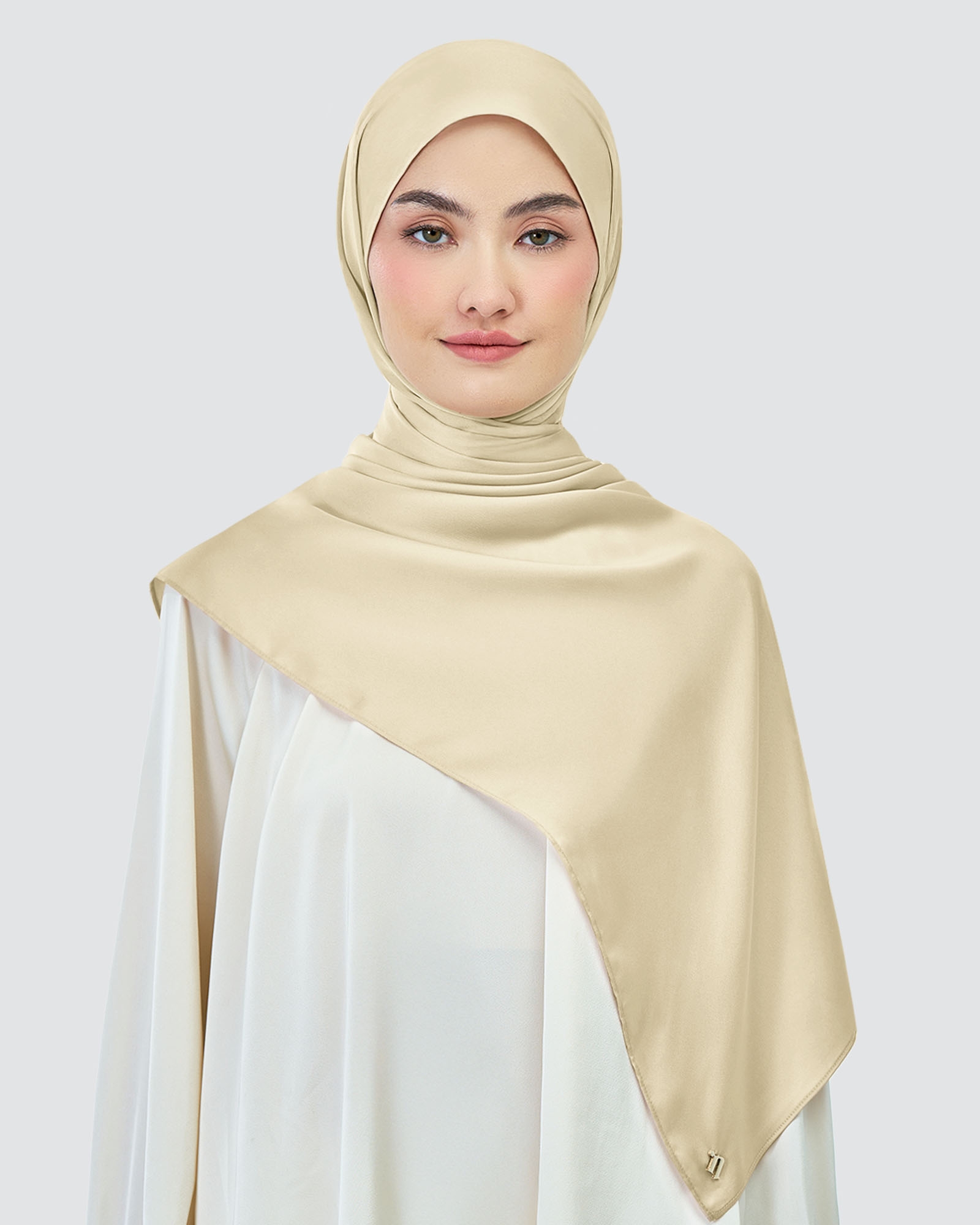 AMAYA SATIN SHAWL - MOONLIGHT