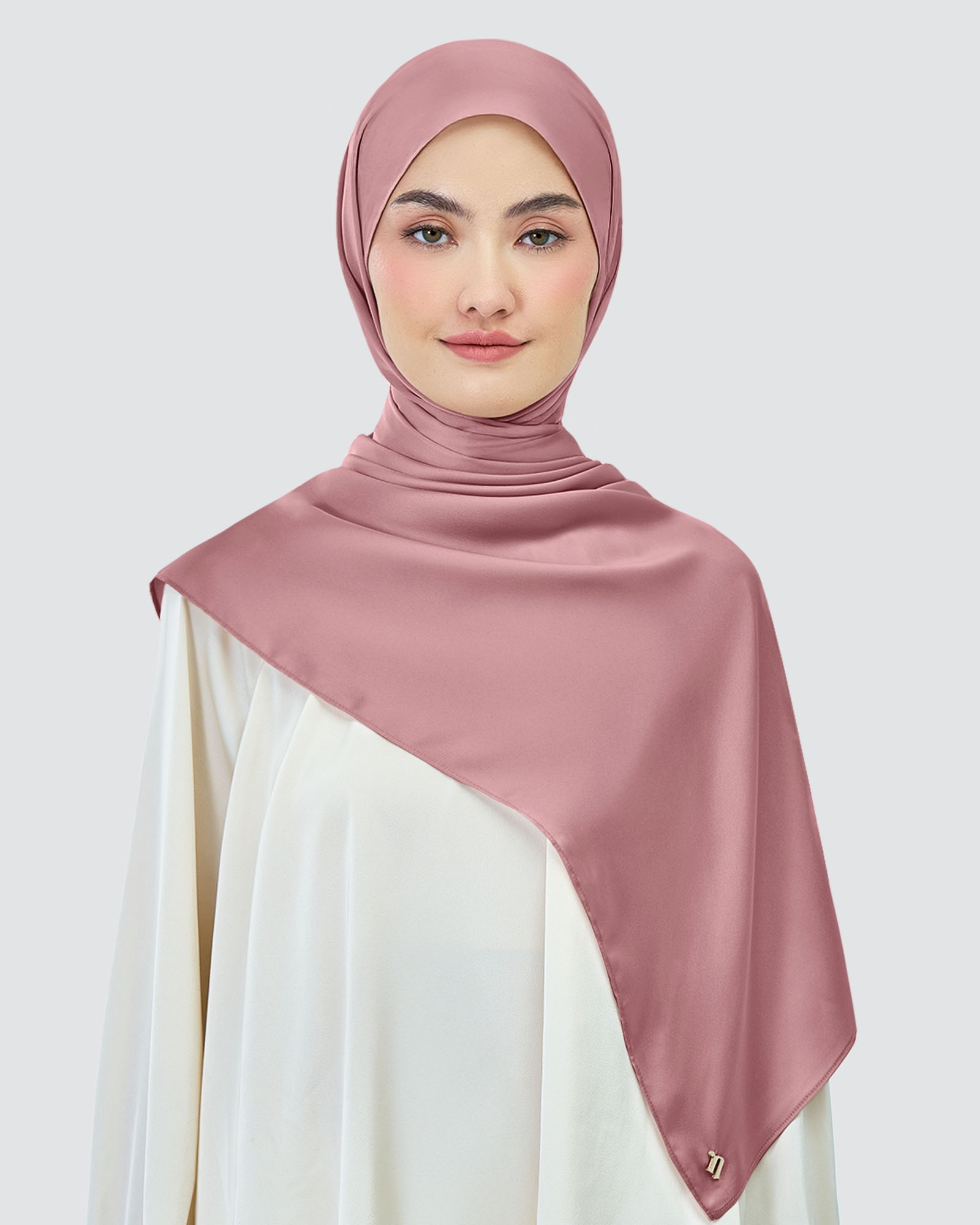 AMAYA SATIN SHAWL - NOSTALGIA ROSE