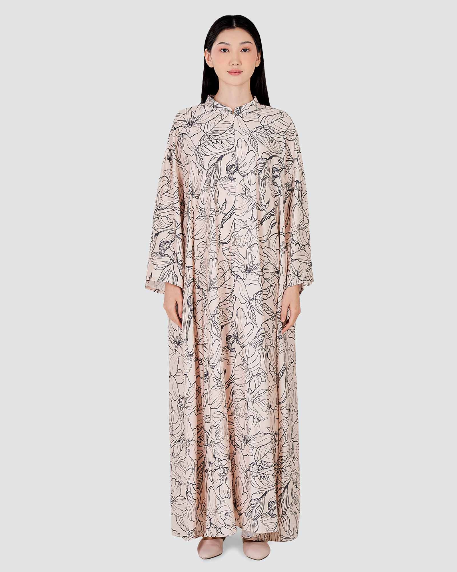 BLUE CRUISE RELAXED-FIT KAFTAN DRESS - BREEZE