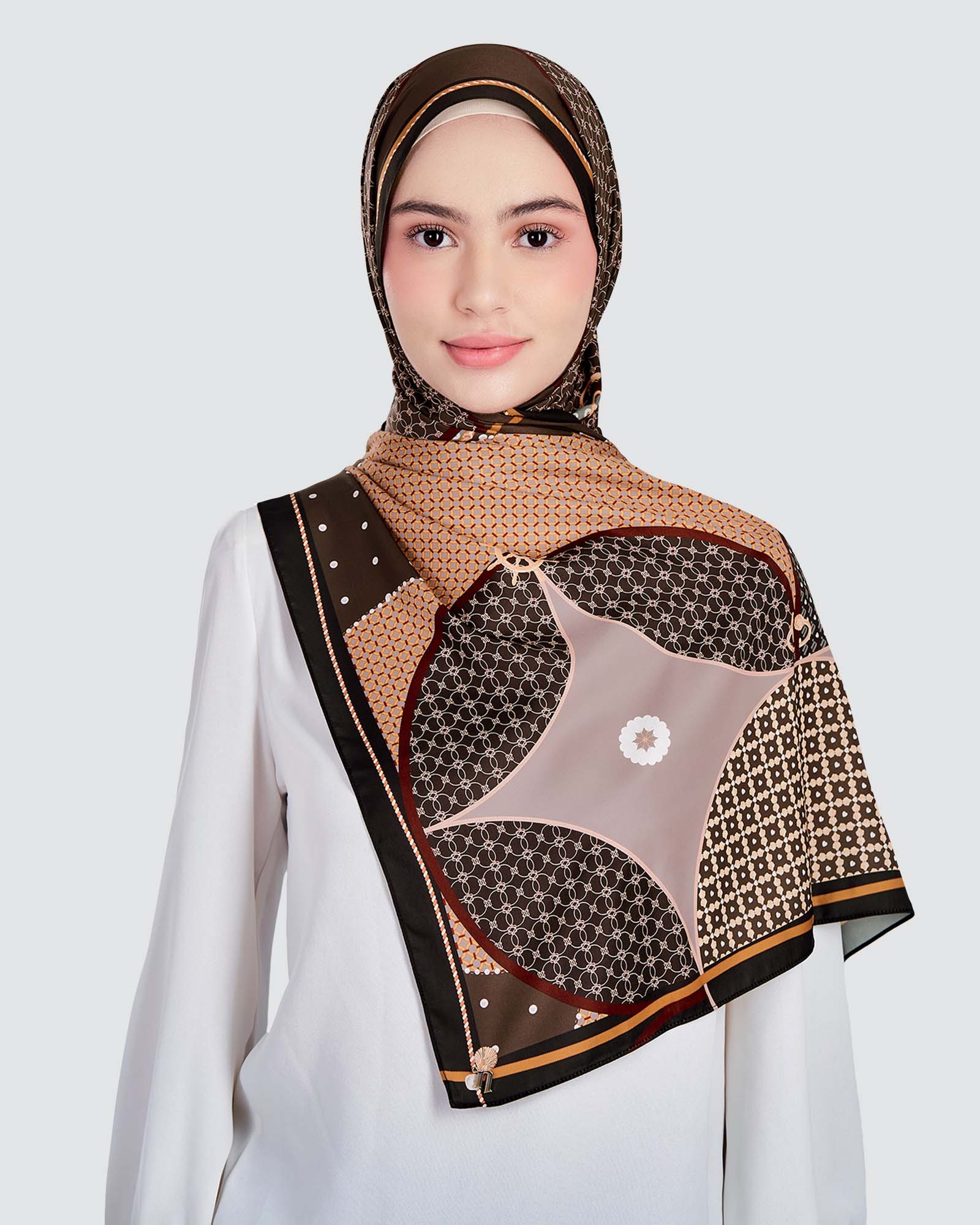 BLUE CRUISE SHAWL - DRIFTWOOD