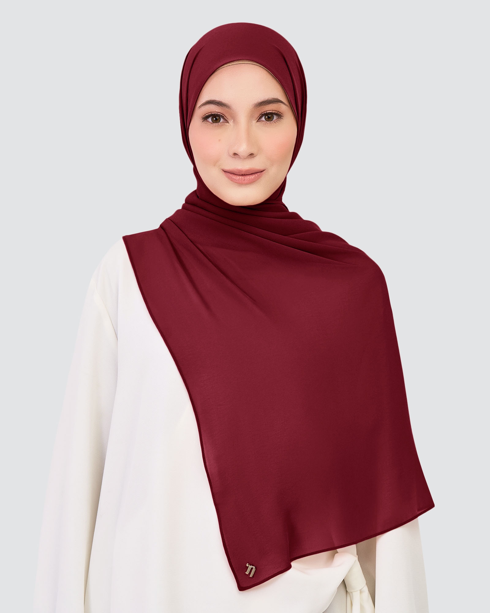 CHIFFON SHAWL - BIKING RED