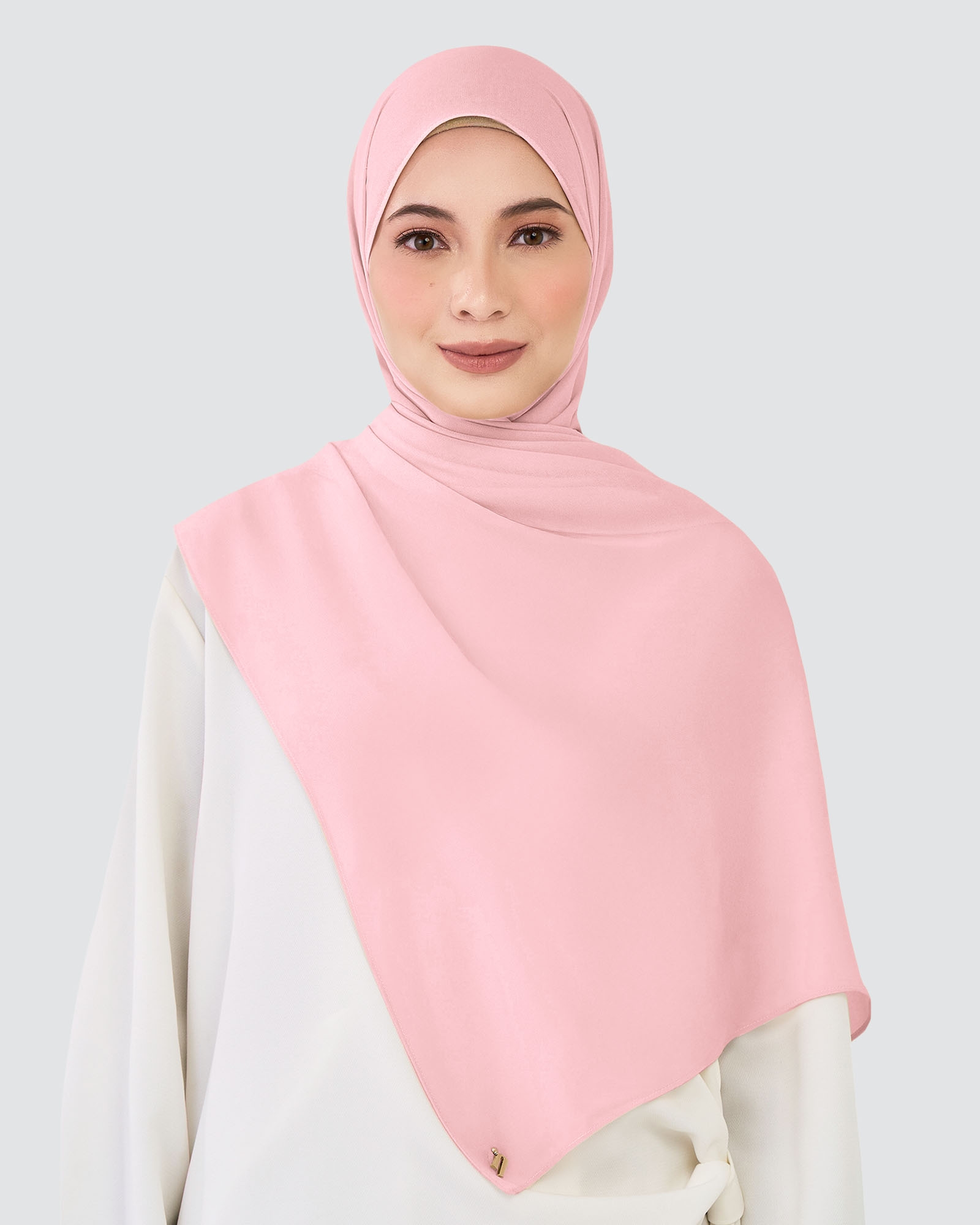 CHIFFON SHAWL - DAWN PINK