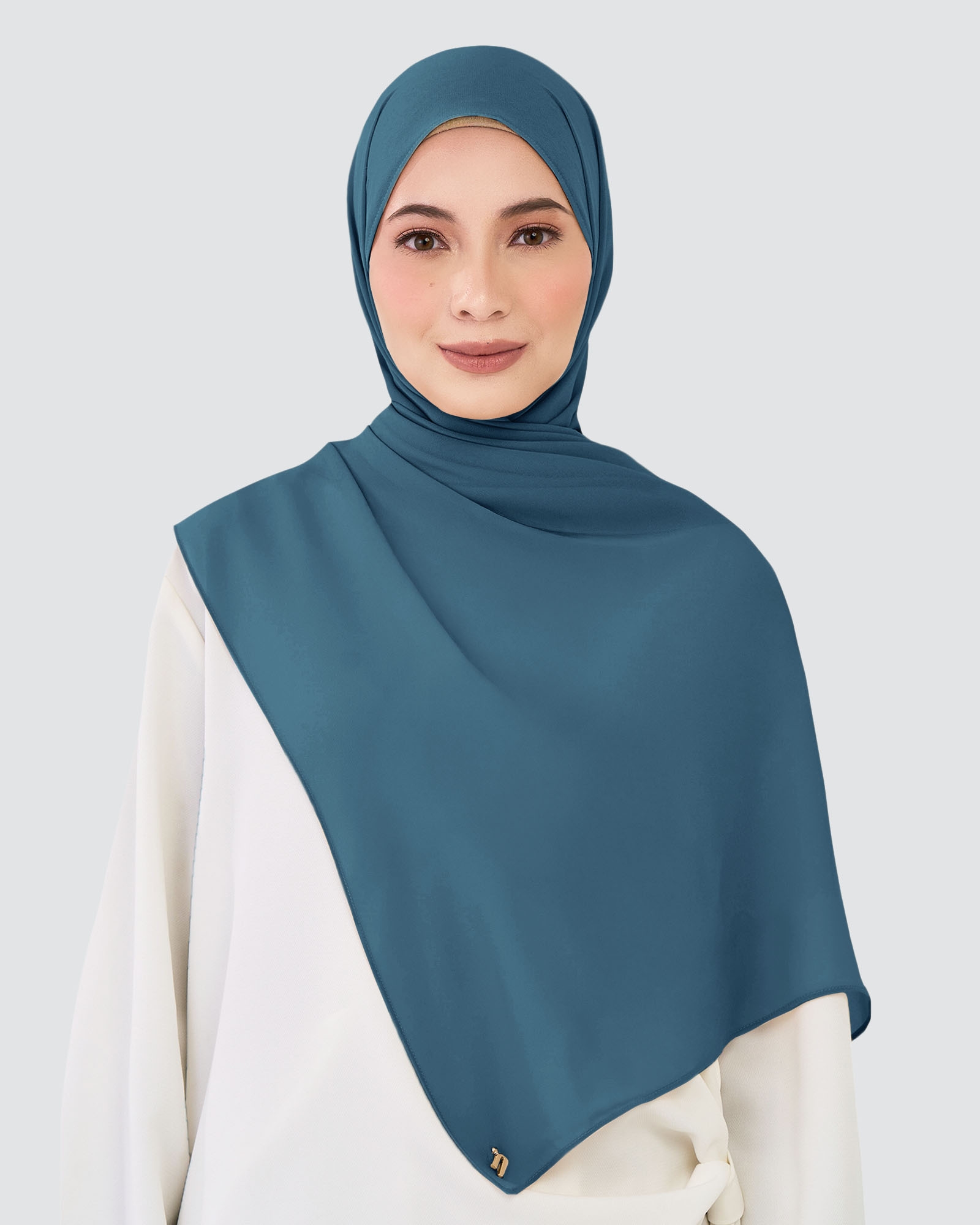 CHIFFON SHAWL - MARITIME BLUE