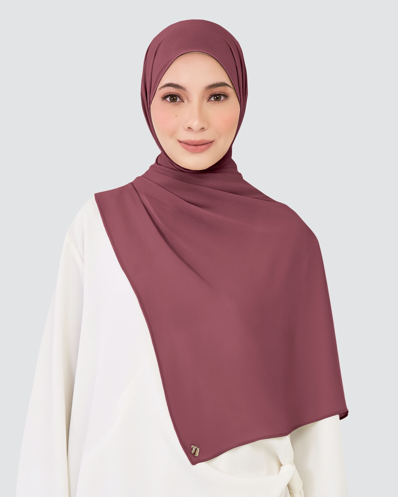 CHIFFON SHAWL - MAROON