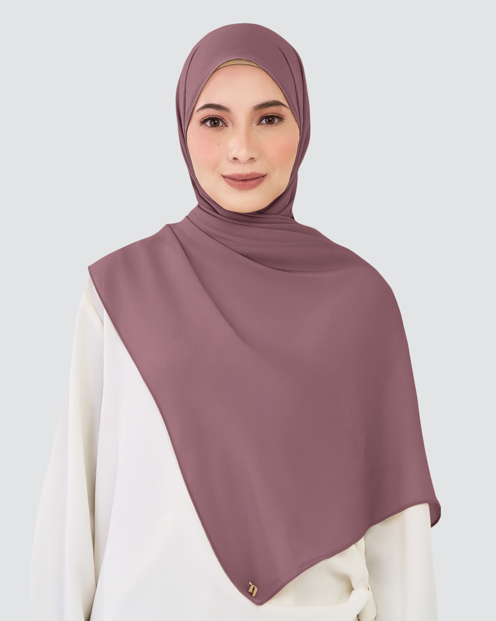 CHIFFON SHAWL - ROSE TAUPE