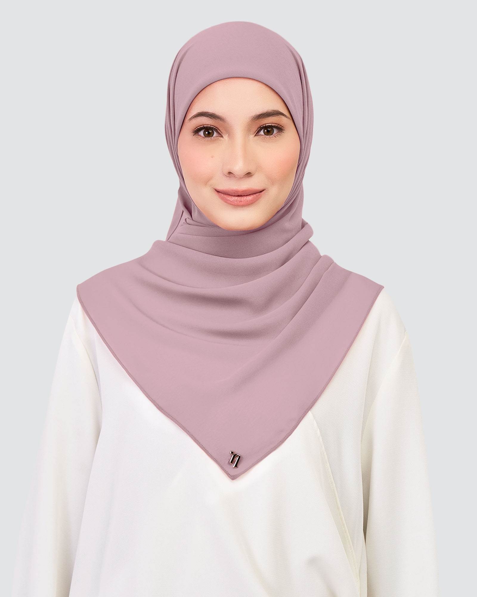 CHIFFON SQUARE - DEAUVILLE MAUVE