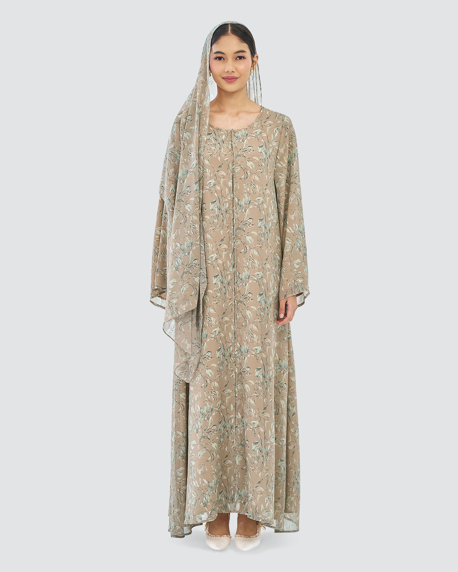 FATIMA CHIFFON ABAYA AND SHAWL