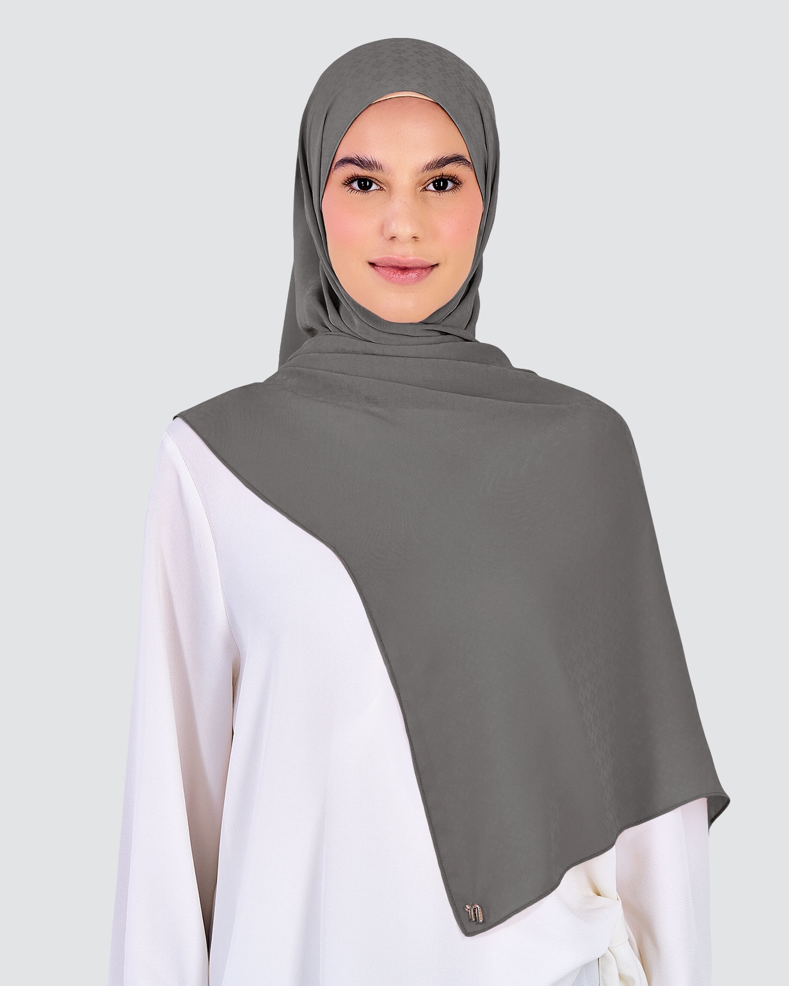 GAIA CHIFFON SHAWL - GREY
