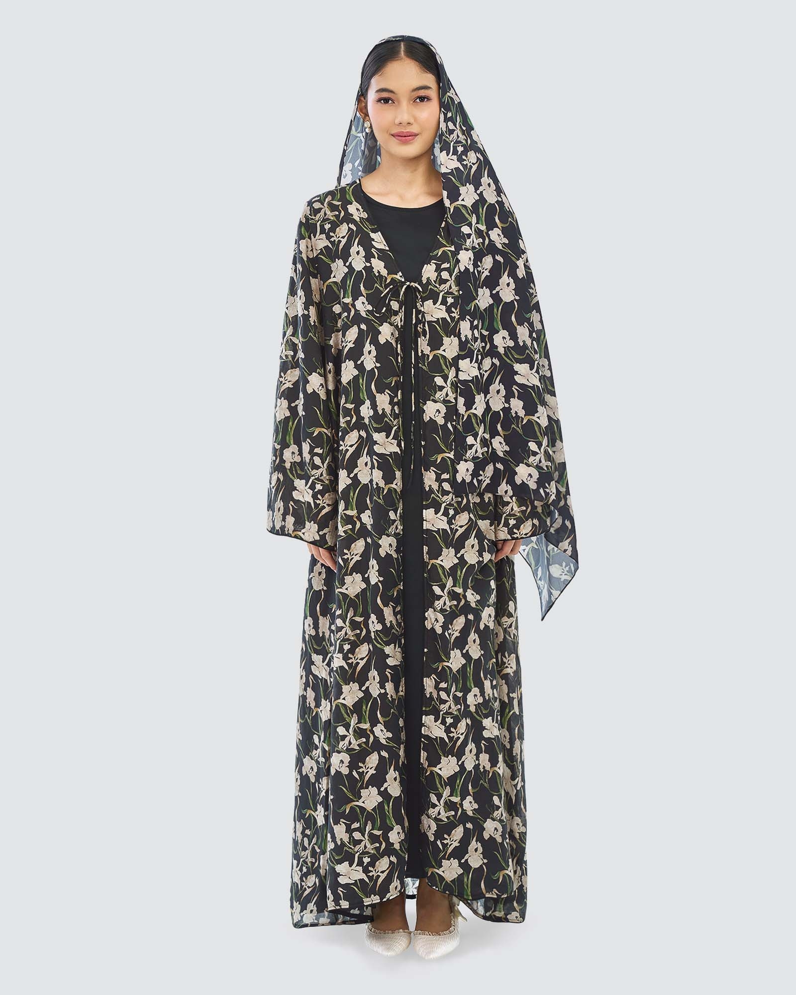 HAFSA COTTON ABAYA AND SHAWL