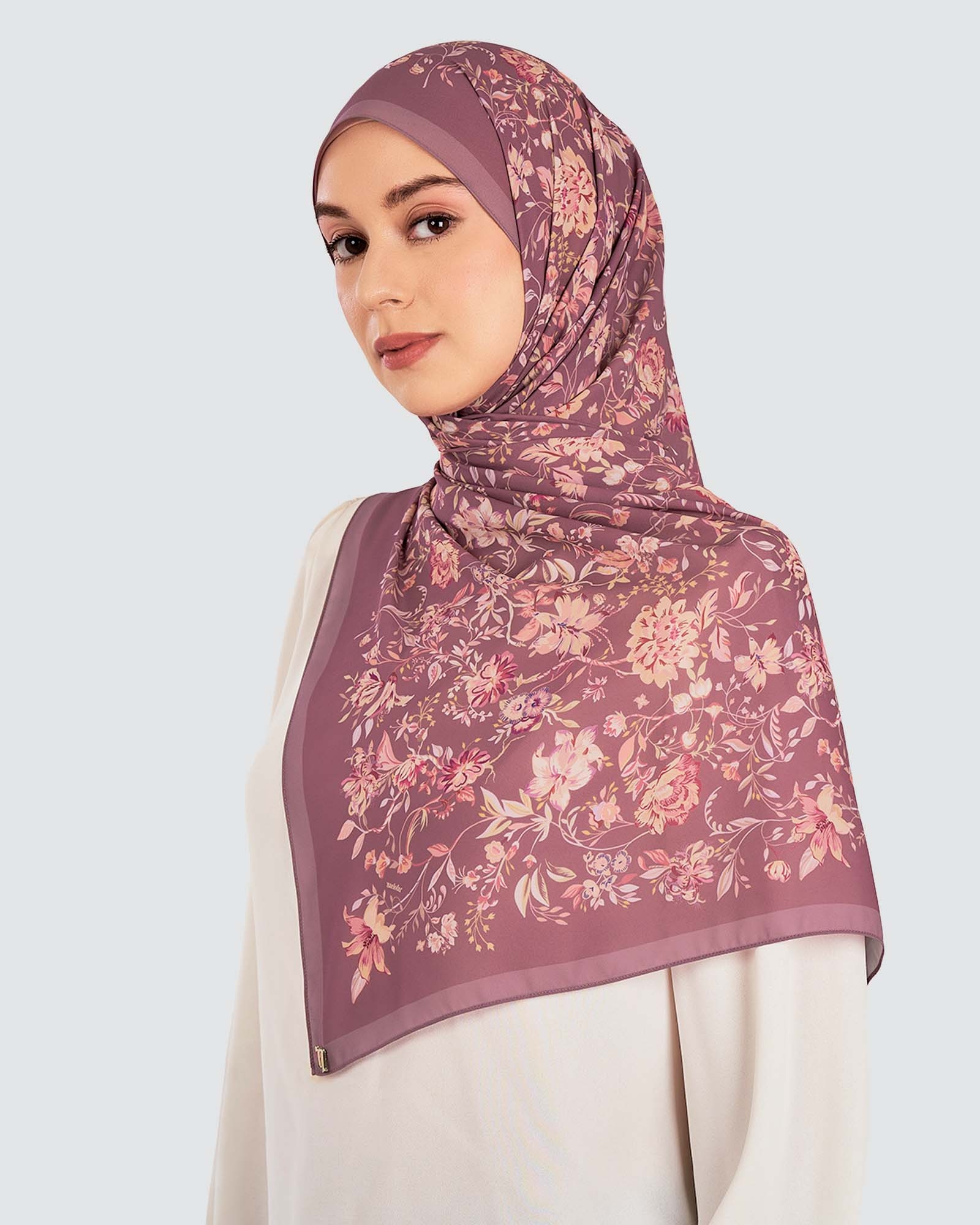 HARUM CHIFFON SHAWL - REDWOOD