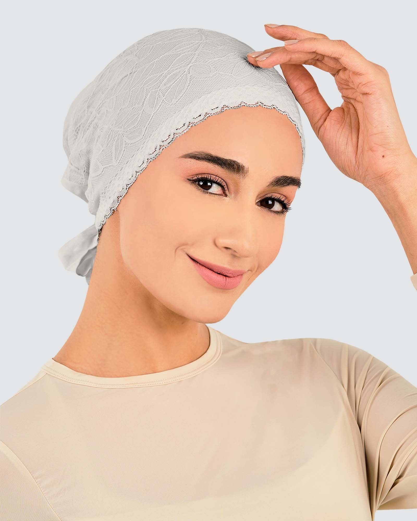 INNER TIE-BACK FLEUR LACE - GREY