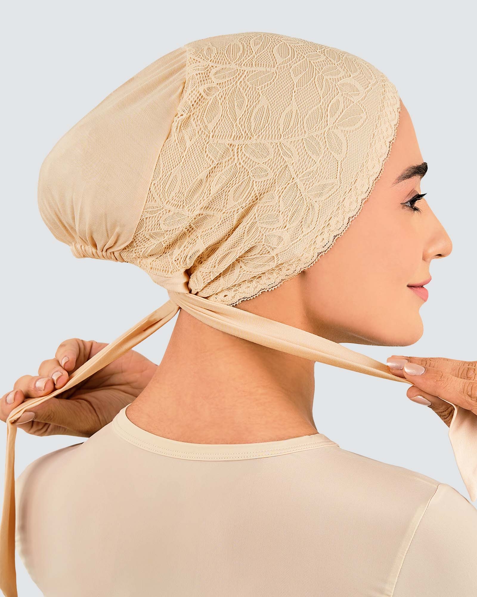 INNER TIE-BACK FLEUR LACE - SAND