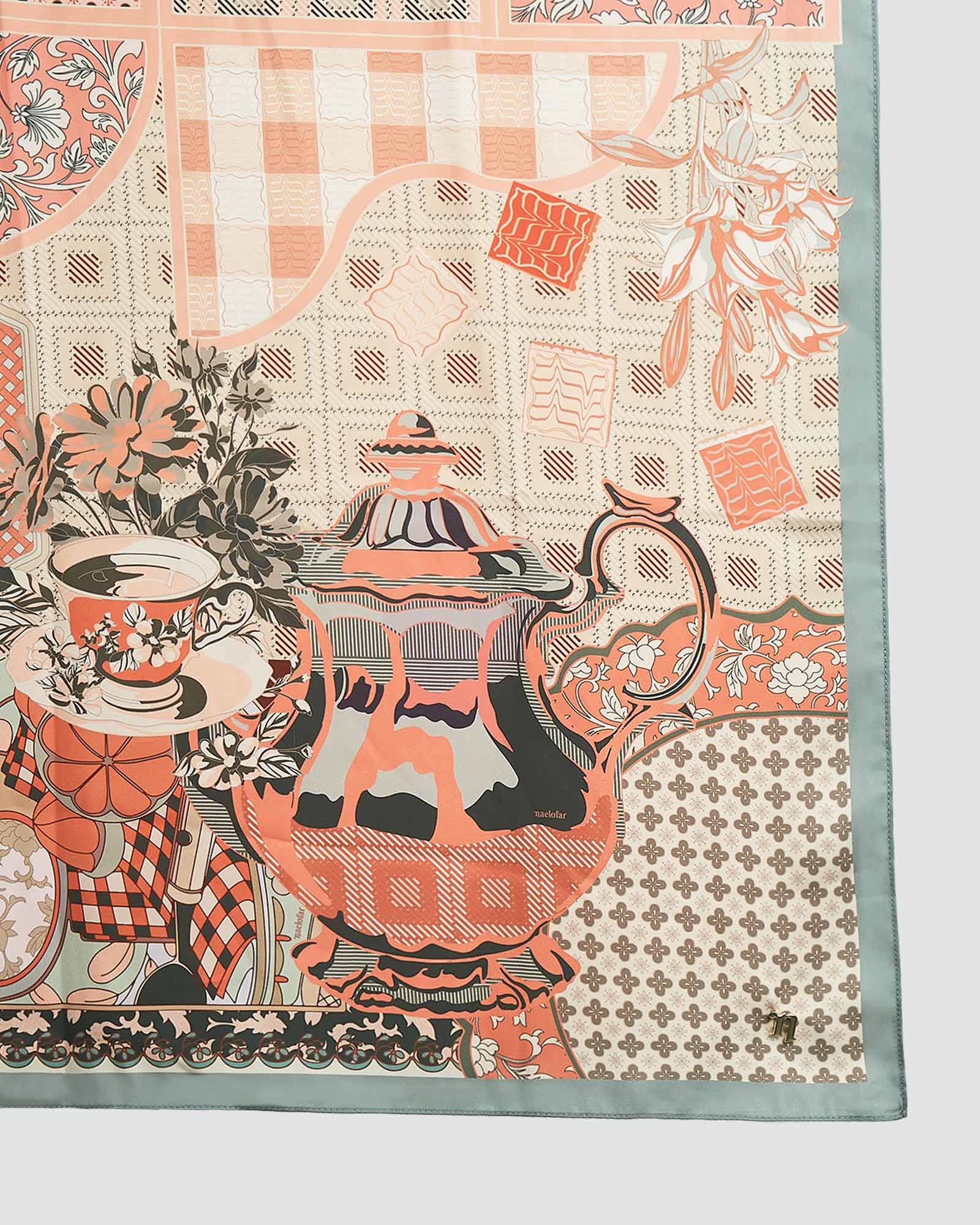 JAMUAN MATTE SATIN SHAWL - BISKUT KELAPA