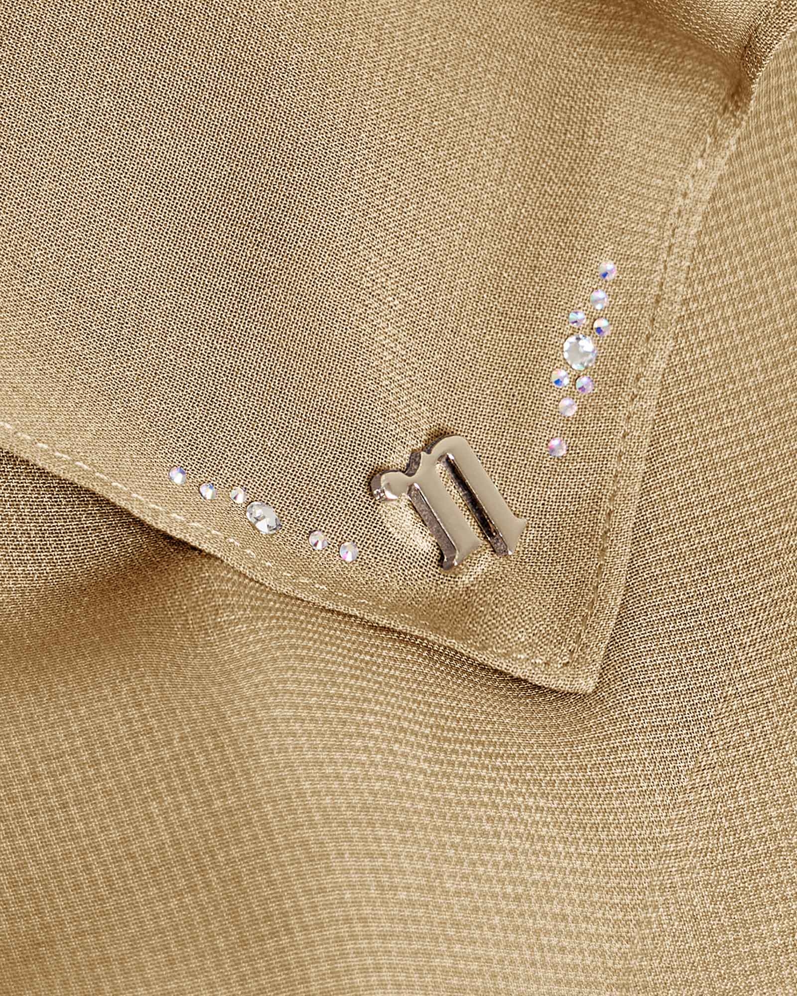 LADY YASMINE WOOL CHIFFON SQUARE - BROWN SUGAR