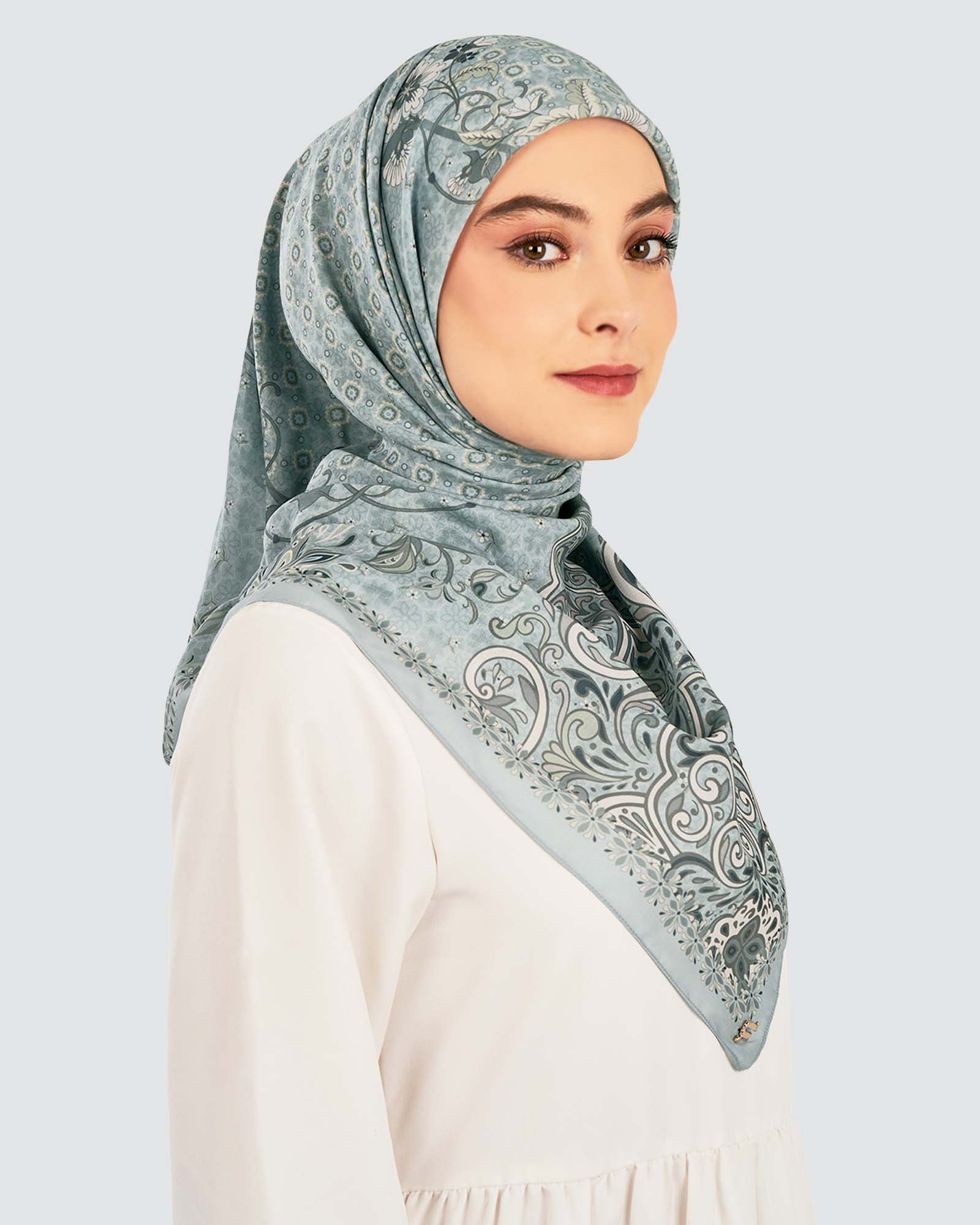 LAKARAN COTTON VOILE SQUARE - PASHMINA
