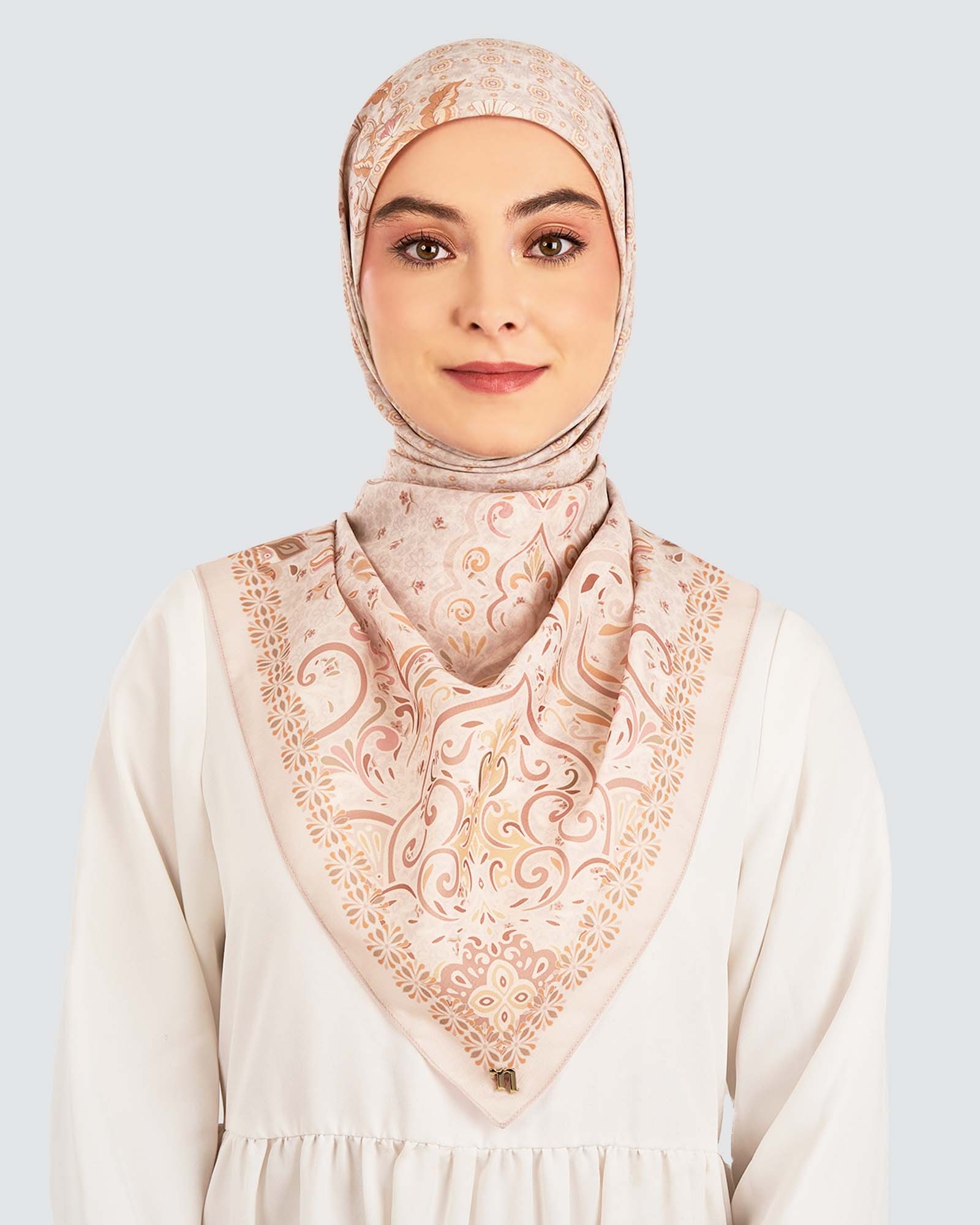 LAKARAN COTTON VOILE SQUARE - ZAFRAN