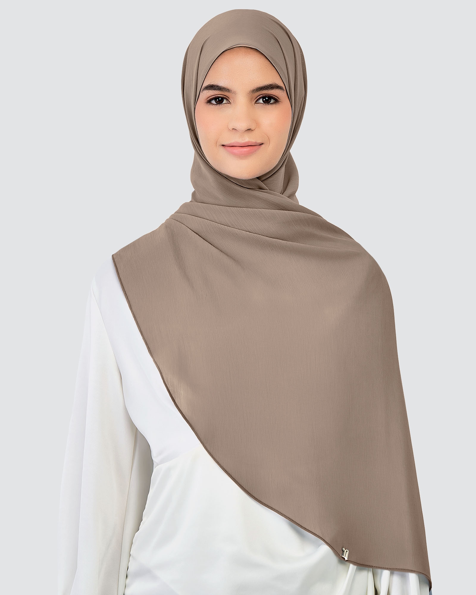 LINIA LINE CHIFFON SHAWL - PECAN