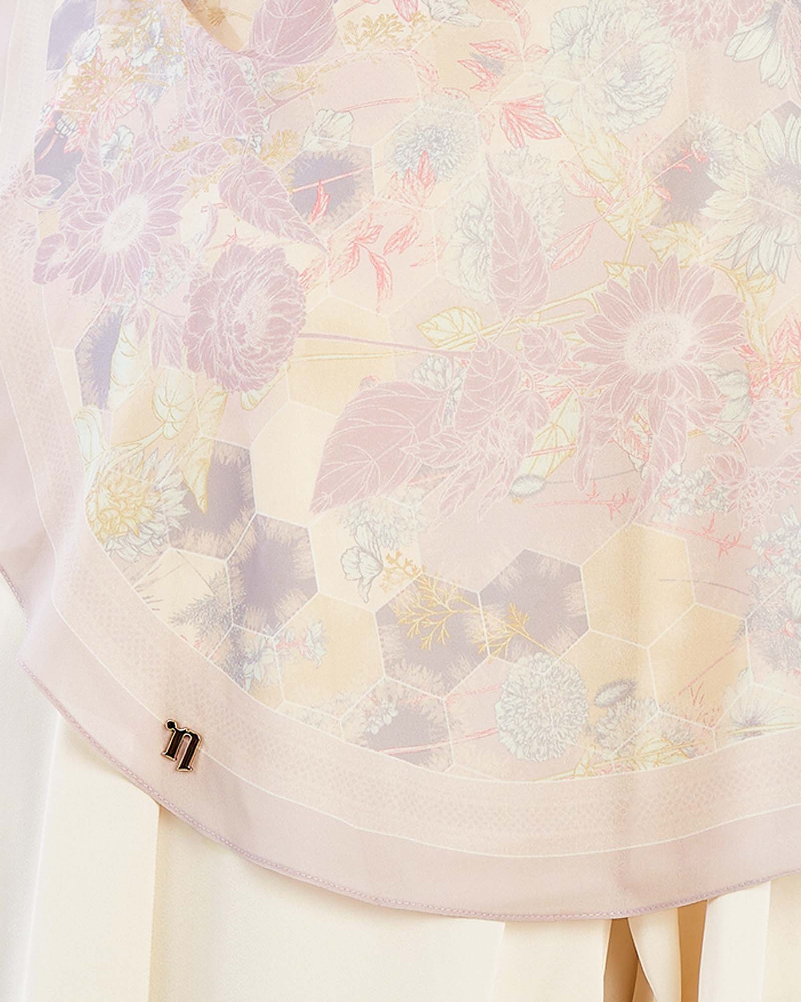 MADU CHIFFON SHAWL - FLORA