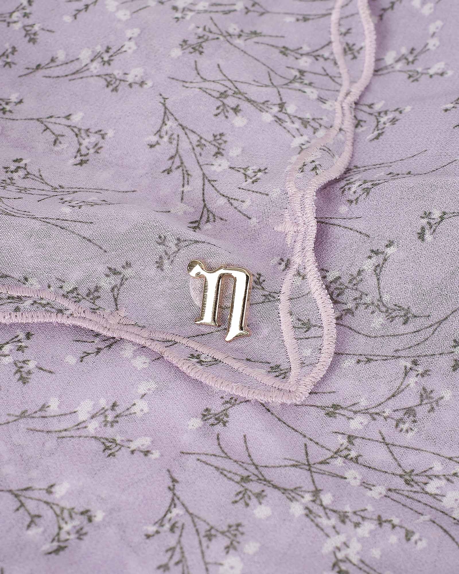 MELUR EMBROIDERED SHAWL - IRIS