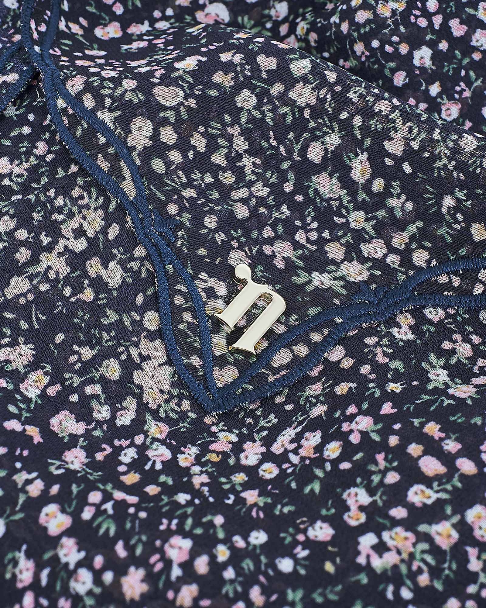 MELUR EMBROIDERED SHAWL - MYSTIC