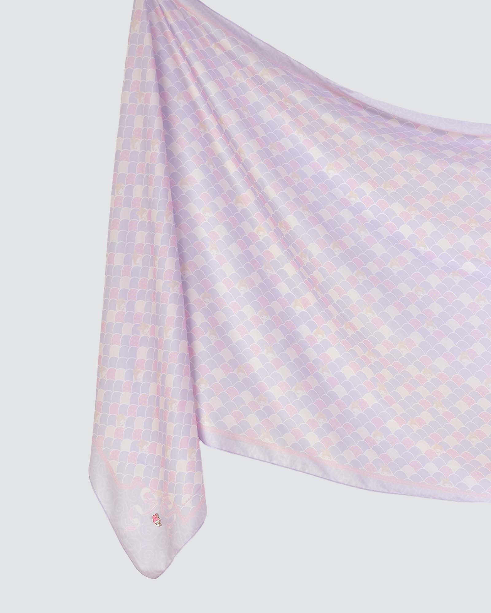 MY MELODY X NAELOFAR SHAWL - PERIWINKLE