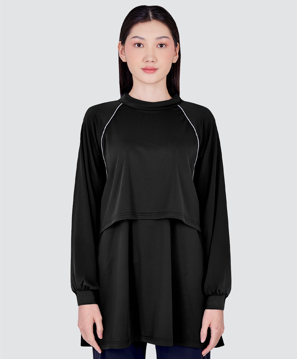 nPOWER MODEST SWIM TOP - METEORITE