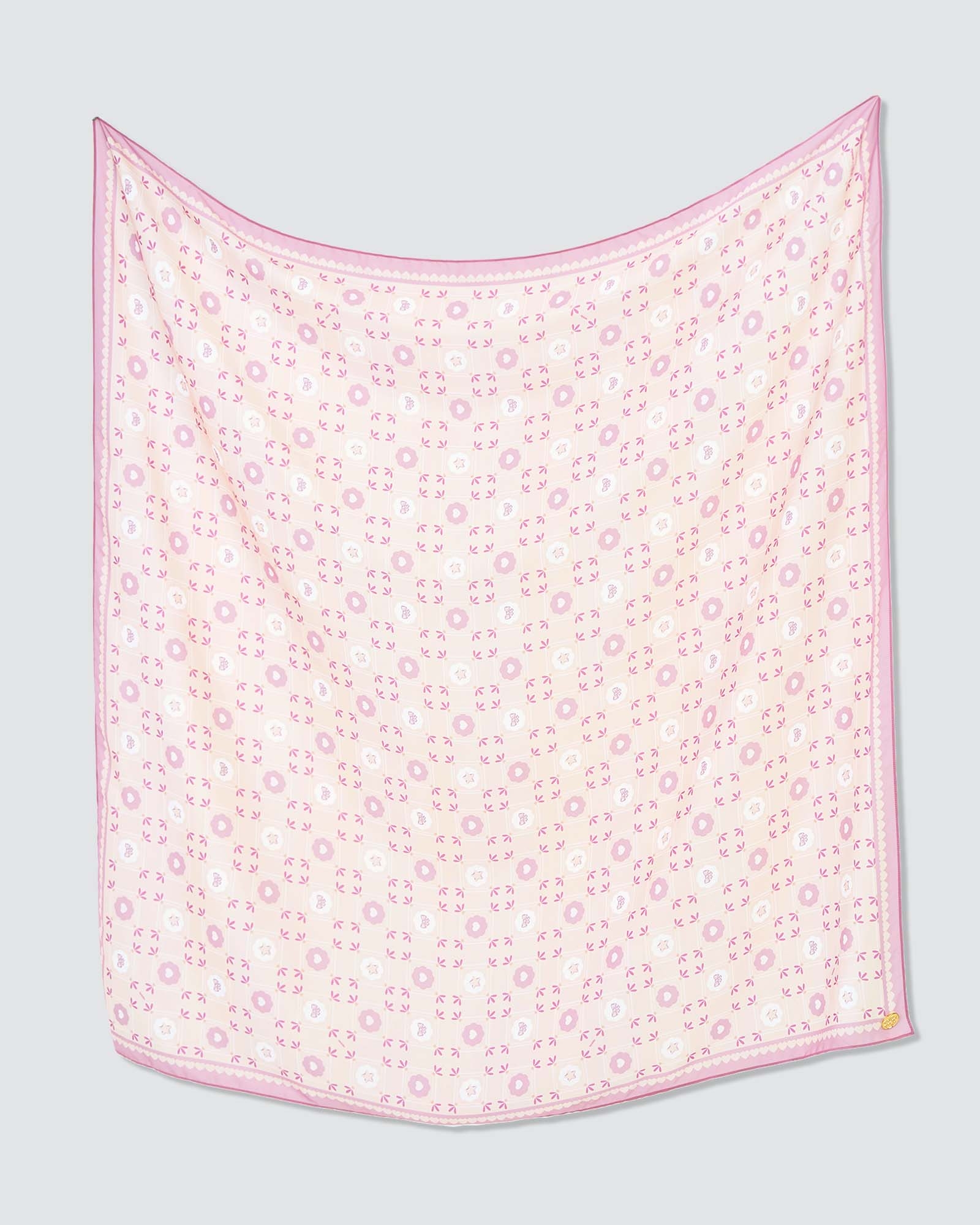 POLLY POCKET X NAELOFAR SQUARE - PINK DAZZLE