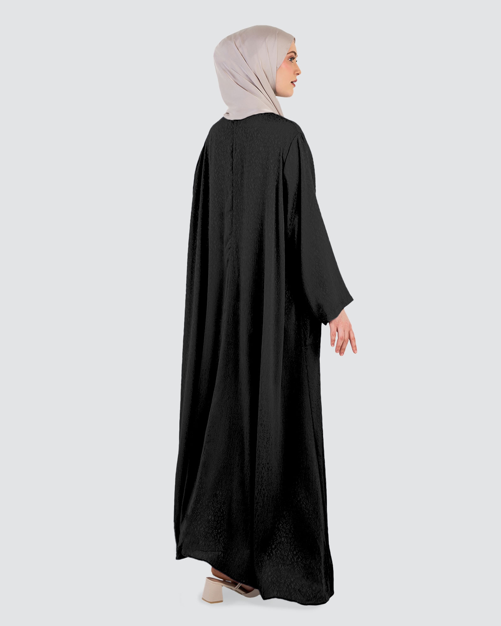 SABREEN KAFTAN DRESS - BLACK
