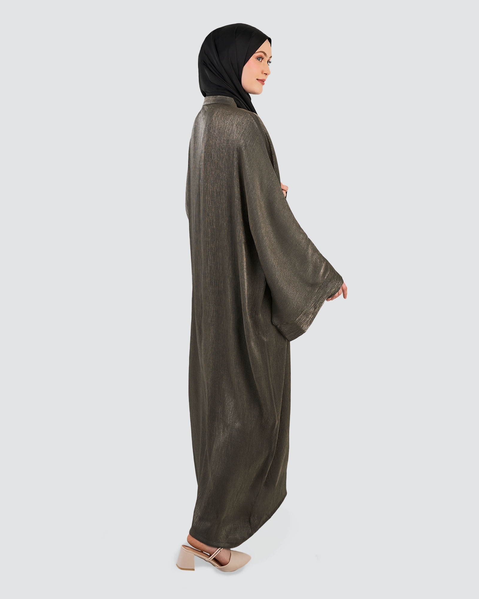 SOLENE KAFTAN DRESS - BLACK