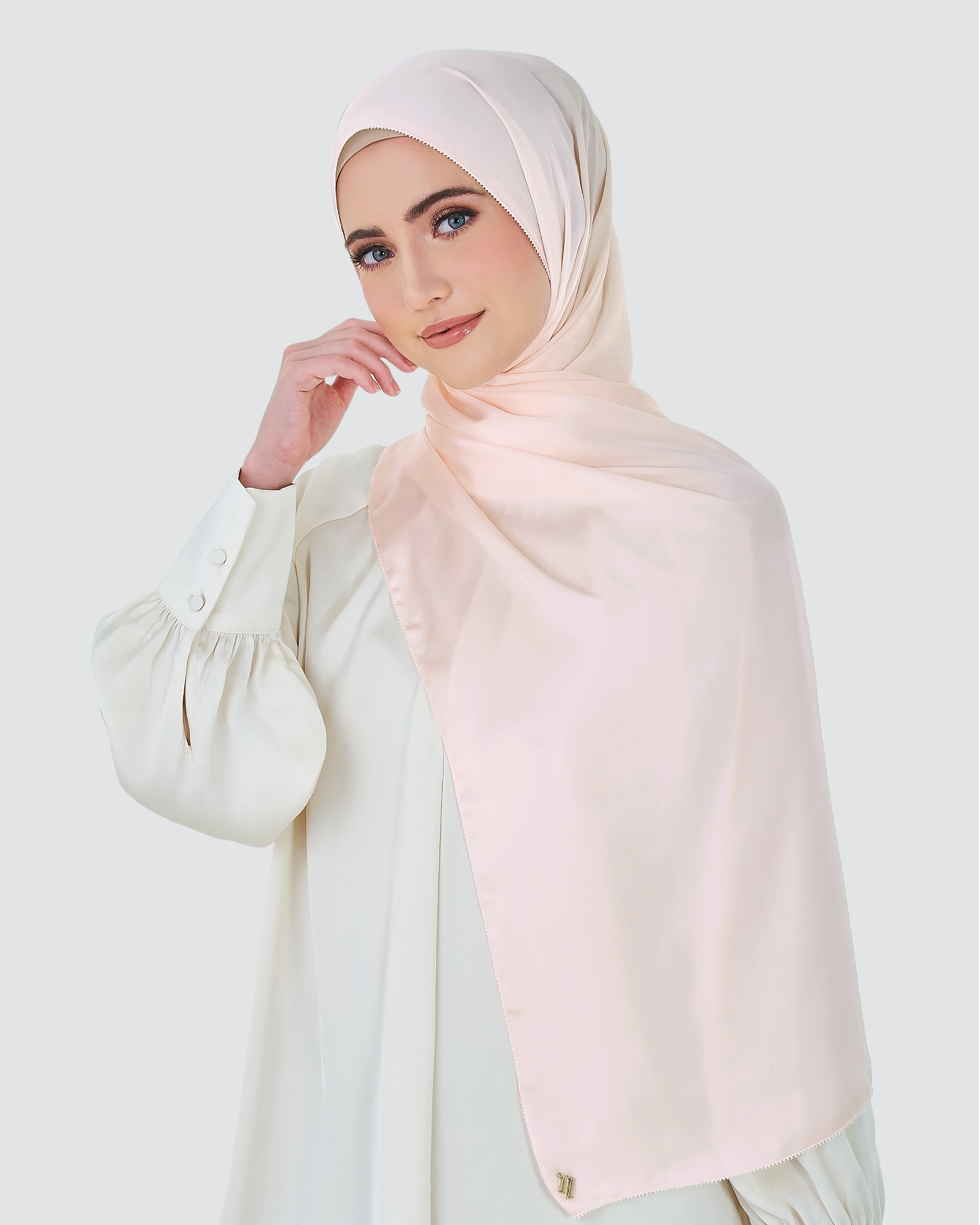 EILA SATIN SHAWL - BLOSSOM