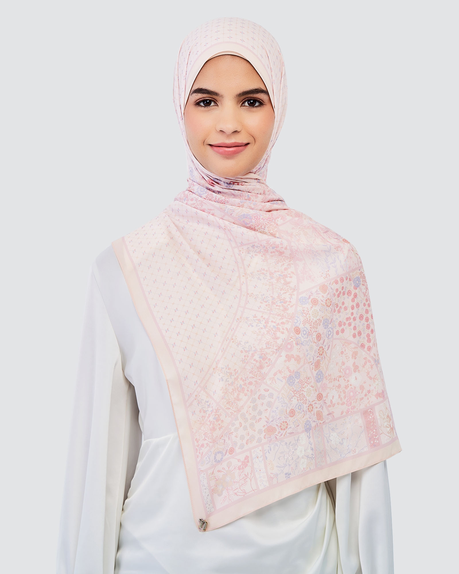 THE GARDEN CHÂTEAU SHAWL - MIEL ROSE