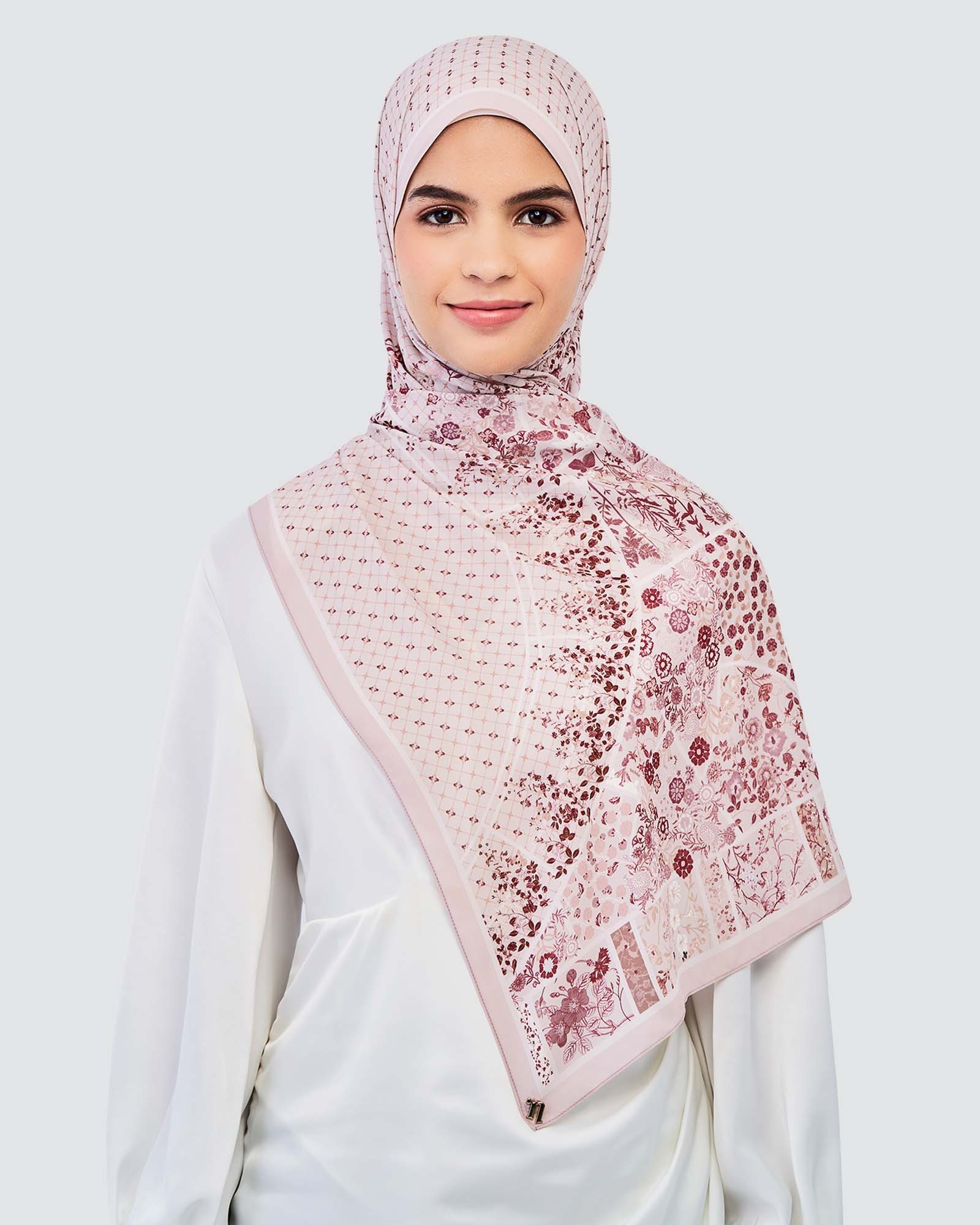 THE GARDEN CHÂTEAU SHAWL - ROUGE BLANC