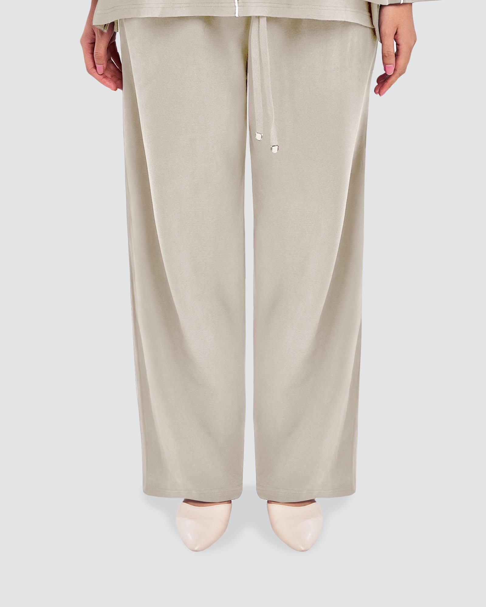 THEA STRAIGHT PANTS - LATTE