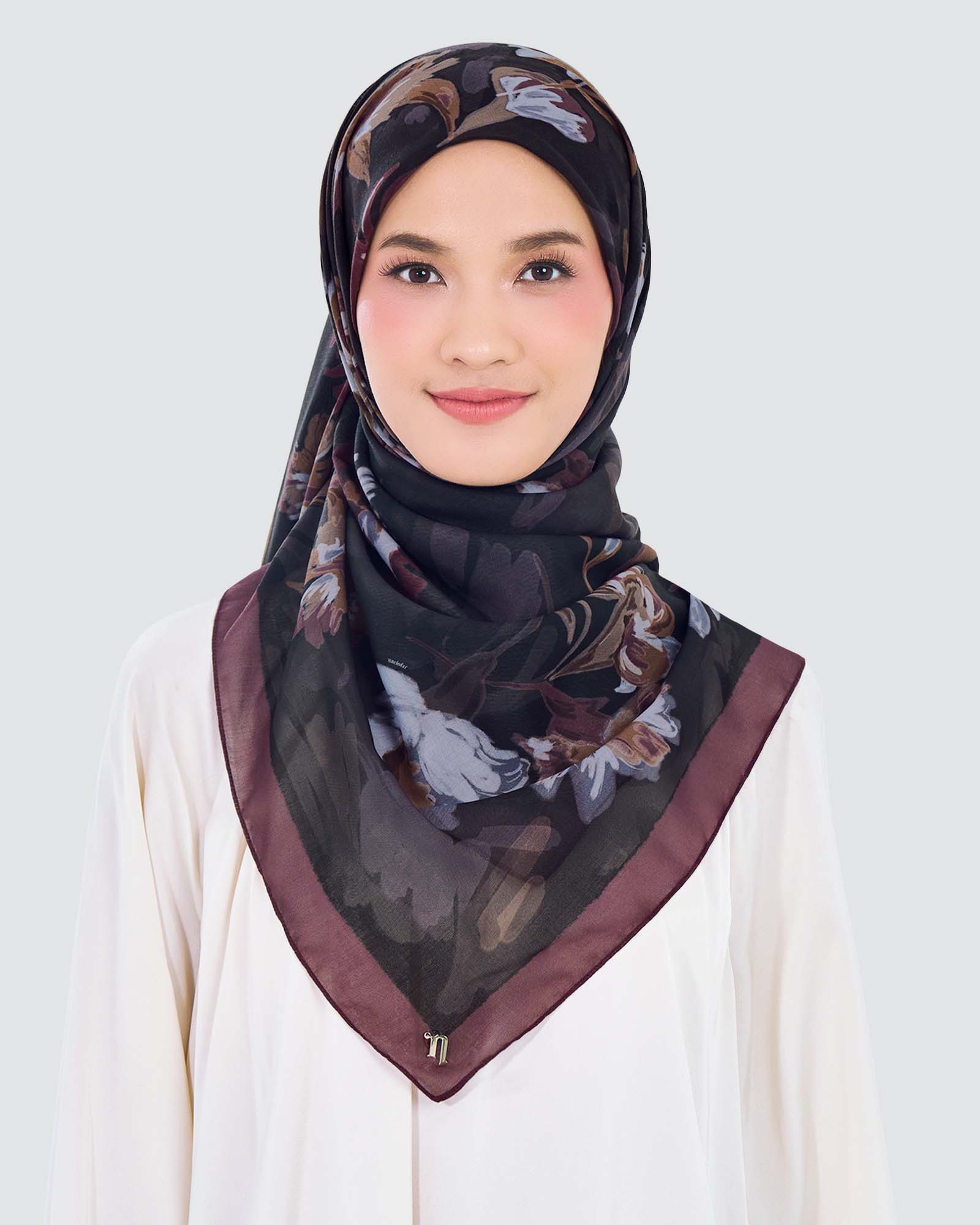 WATERCOLOUR COTTON VOILE SQUARE