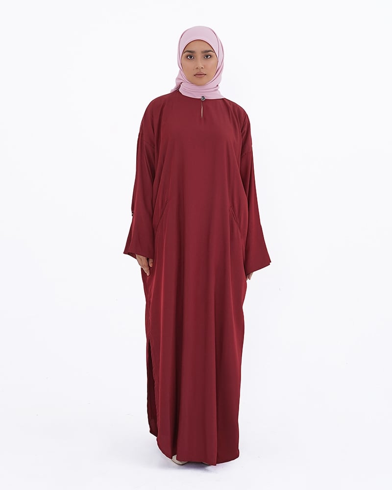 OVERSIZED LONG TUNIC - RED
