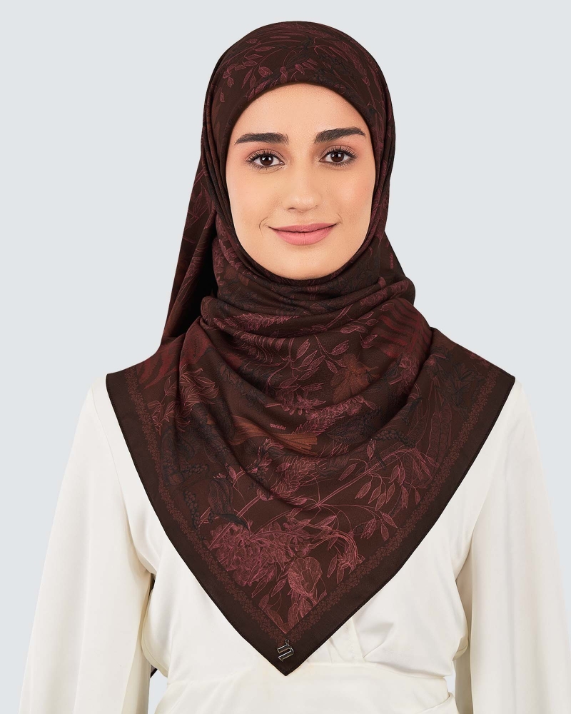 Image of AKAR COTTON VOILE SQUARE - BUNGA LAWANG