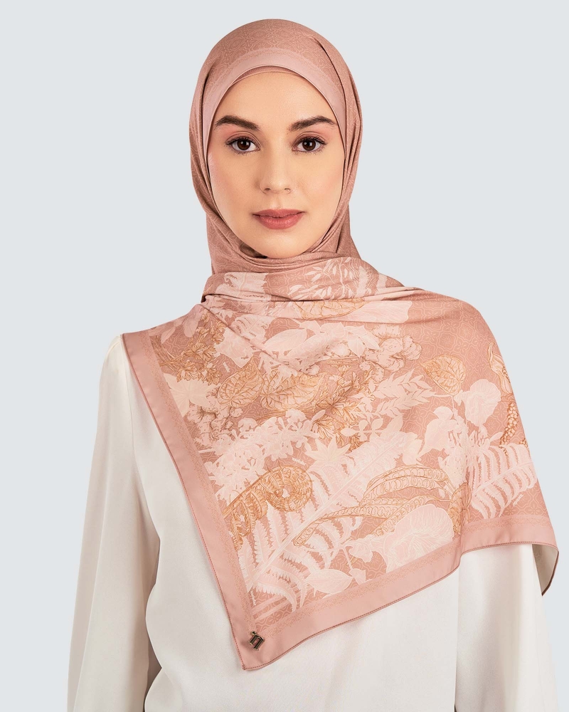 Image of AKAR MATTE SATIN SHAWL - HALIA