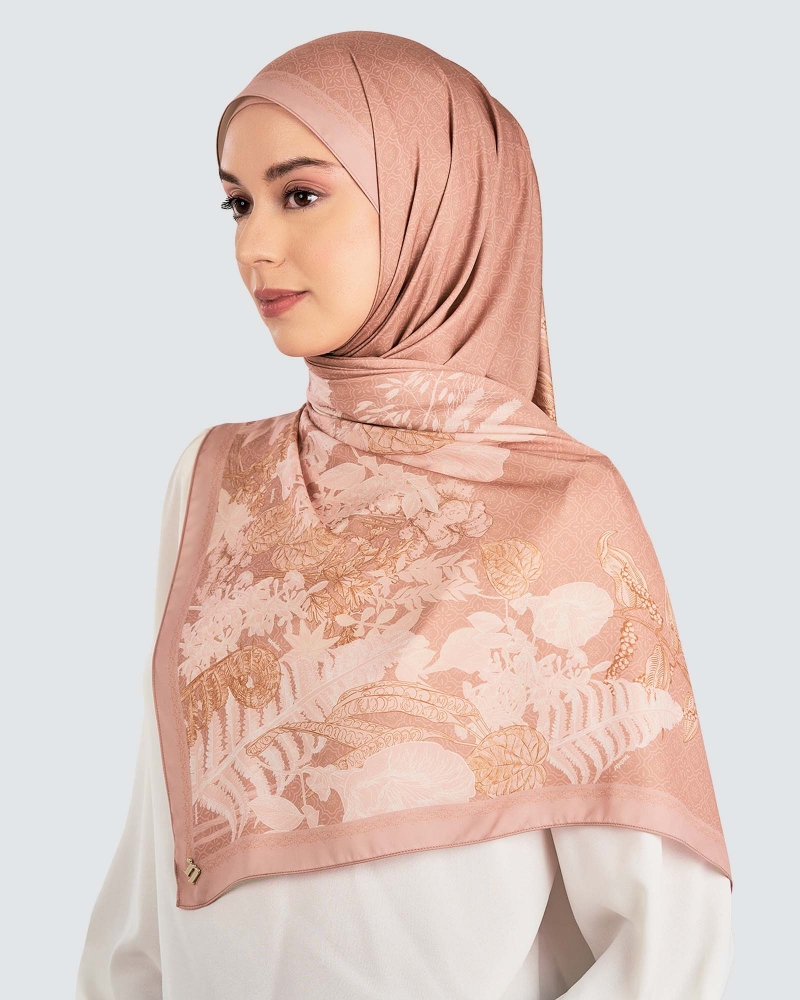Image of AKAR MATTE SATIN SHAWL - HALIA