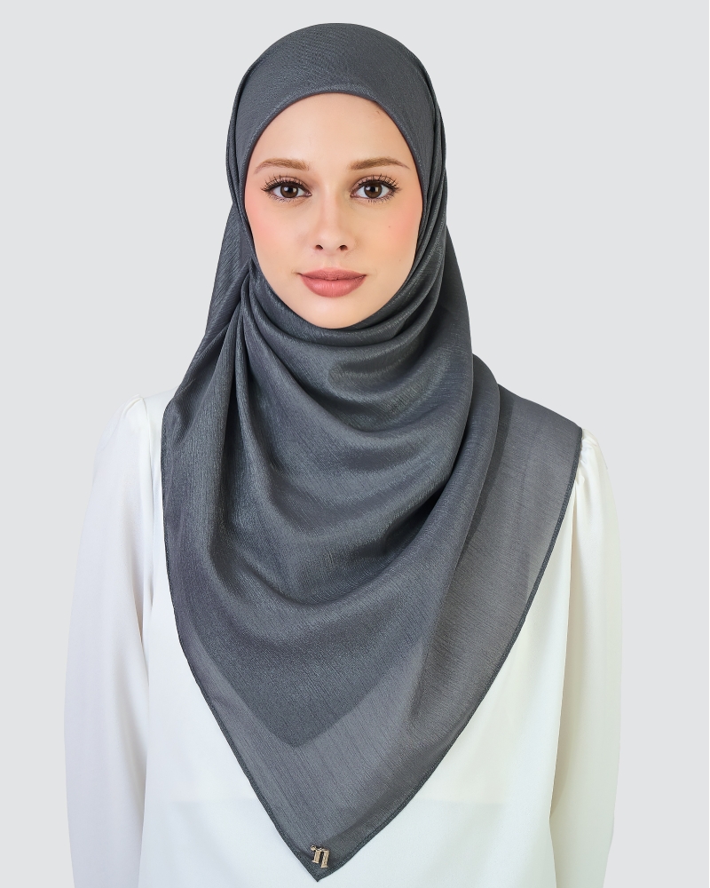 Image of ALAYNA CHIFFON SQUARE - STORM