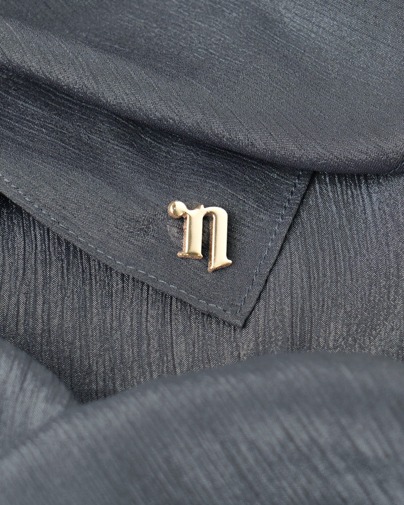 Image of ALAYNA CHIFFON SQUARE - STORM