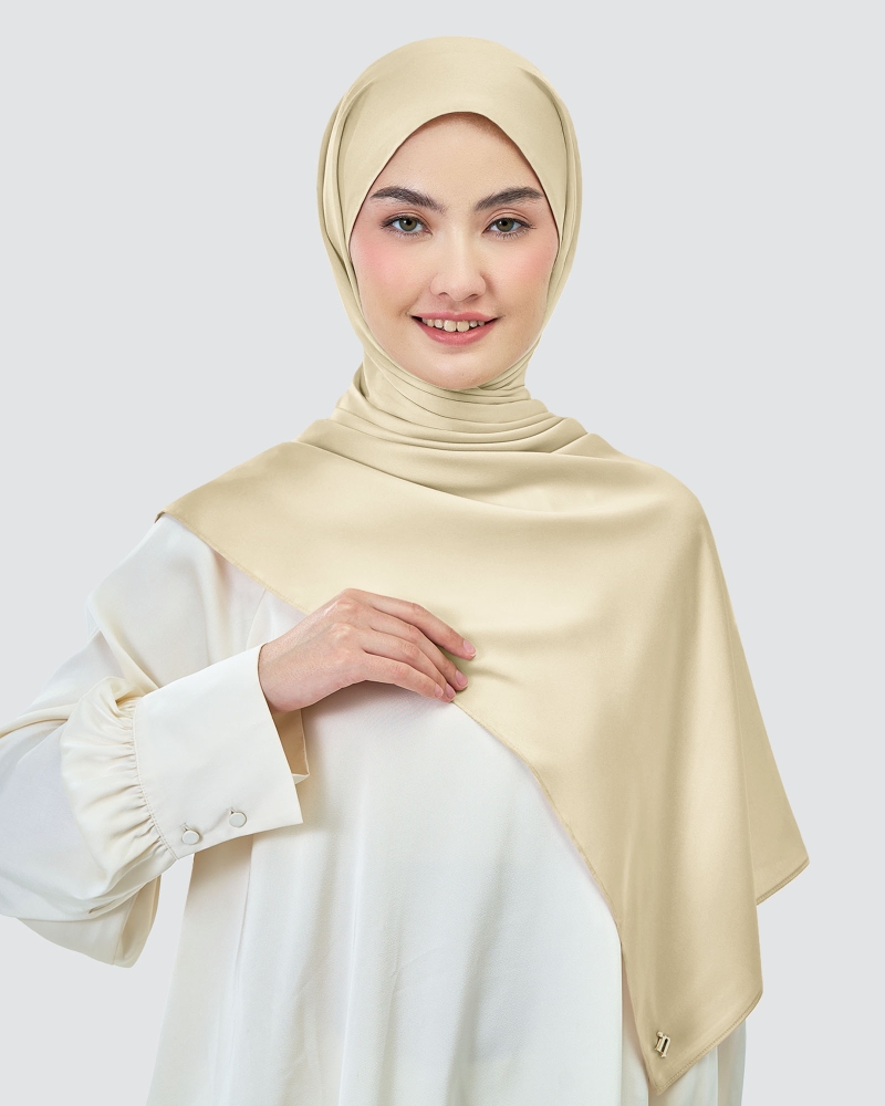AMAYA SATIN SHAWL - MOONLIGHT