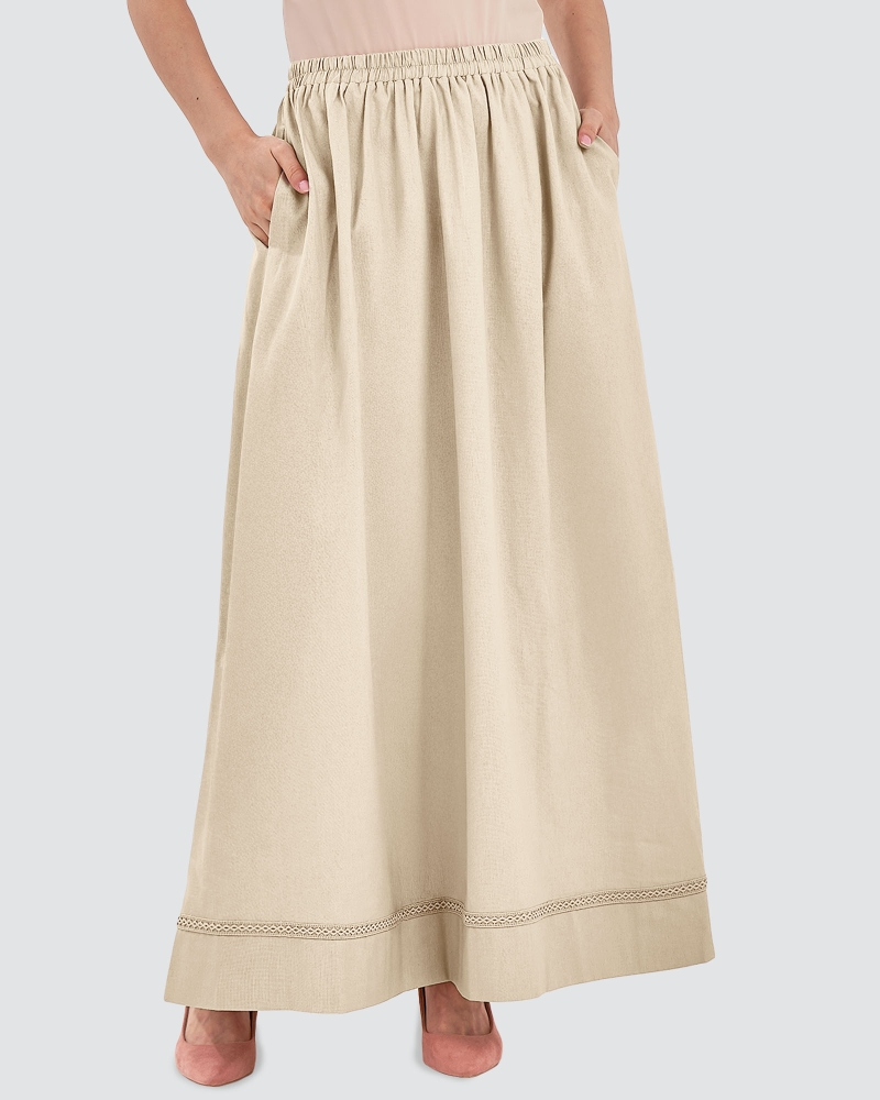 Image of AVA SKIRT - LINEN