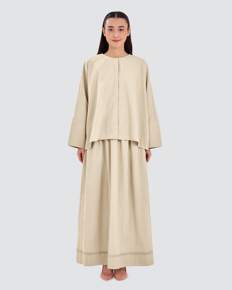 Image of AVA TOP - LINEN