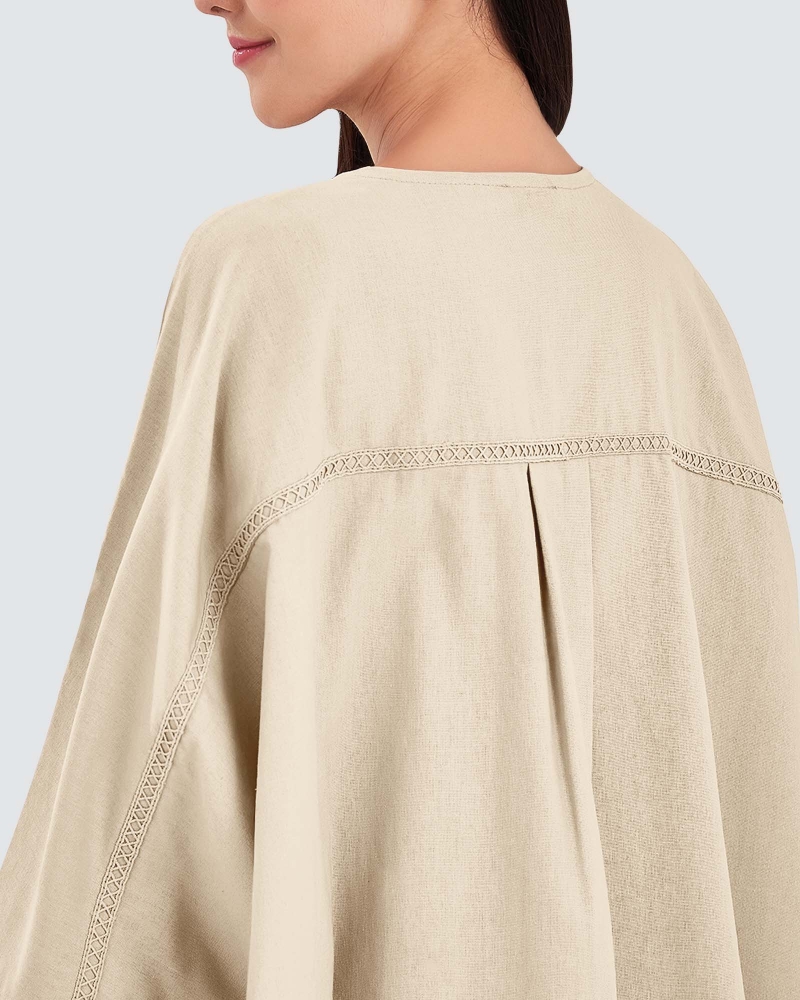 Image of AVA TOP - LINEN