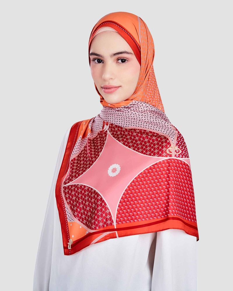 Image of BLUE CRUISE SHAWL - CORAL BAY