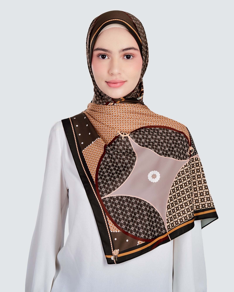 Image of BLUE CRUISE SHAWL - DRIFTWOOD