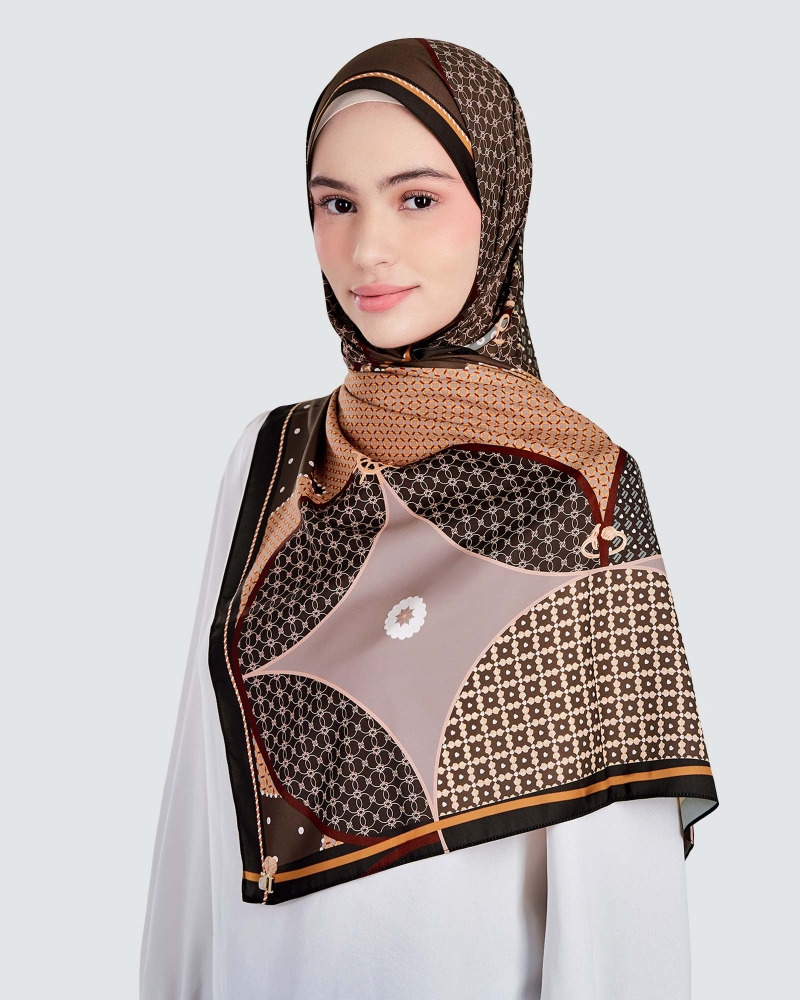 Image of BLUE CRUISE SHAWL - DRIFTWOOD