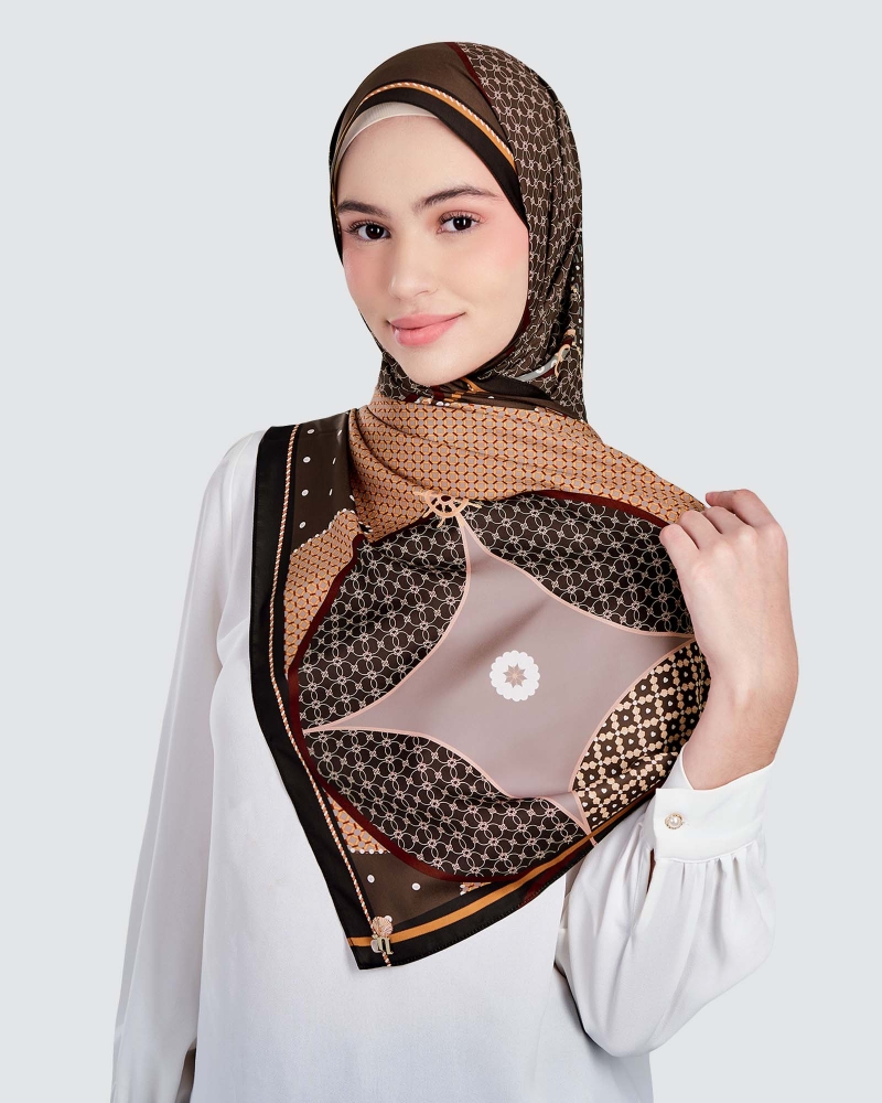 Image of BLUE CRUISE SHAWL - DRIFTWOOD